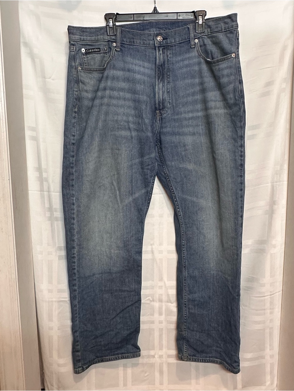 Calvin Klein Relaxed Fit Denim Jeans in Medium Blue Wash